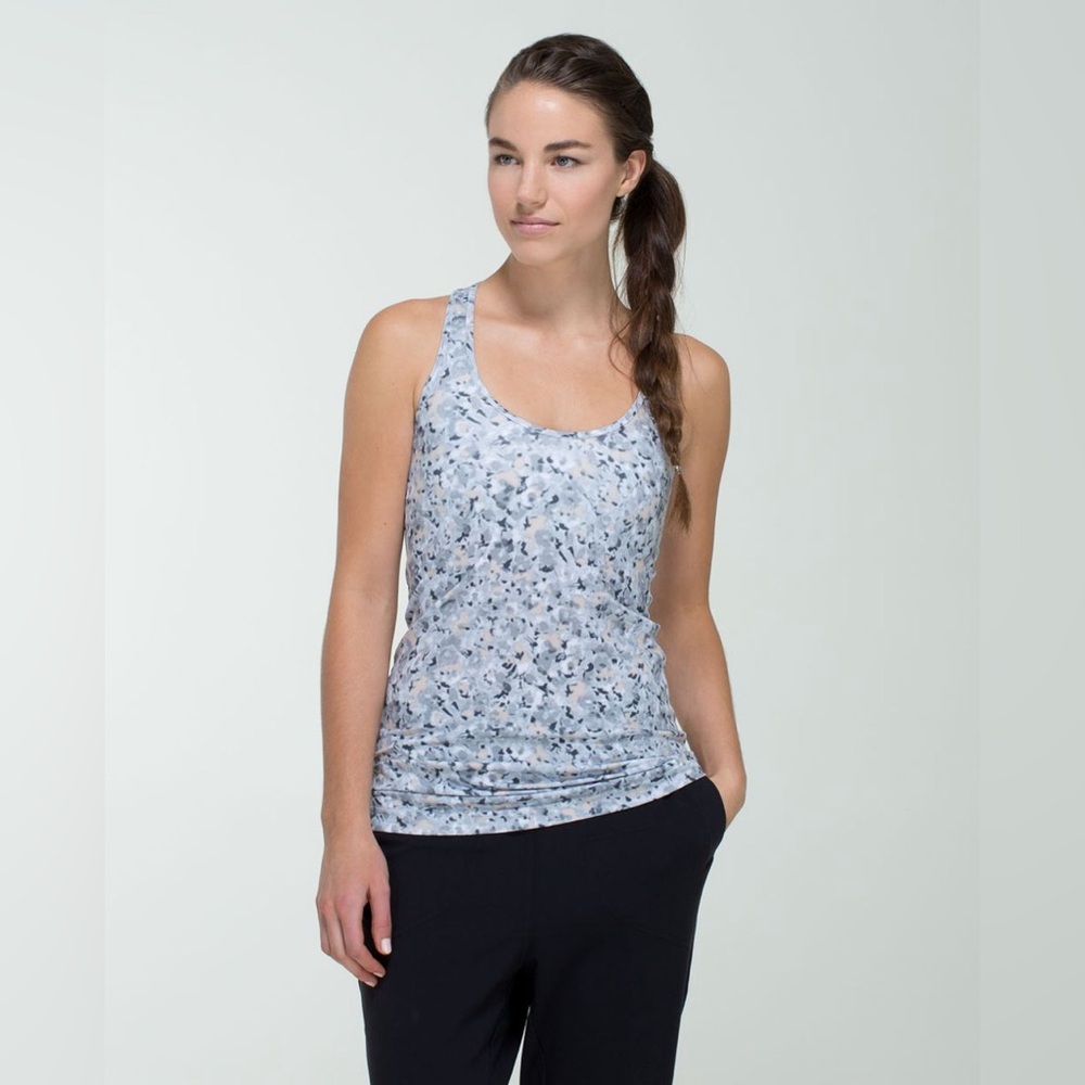 Lululemon Cool Racerback Tank - Gray Multicolor